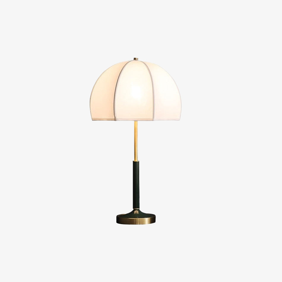 Lampe à poser rétro LED abat-jour rond American