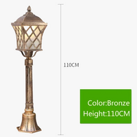 lampe colonne extérieure imperméable pour jardin et allée