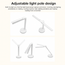 Lampe de bureau LED 3 niveaux réglable tactile veilleuse USB Rechargeable Protection des yeux lampe de Table pliable pour chambre chevet lecture