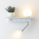 lampe de chevet moderne led avec interrupteur et usb
