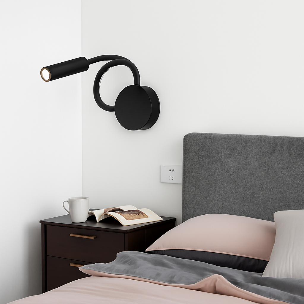 lampe de chevet moderne pour lecture et travail nocturne - vue 6 sur 10