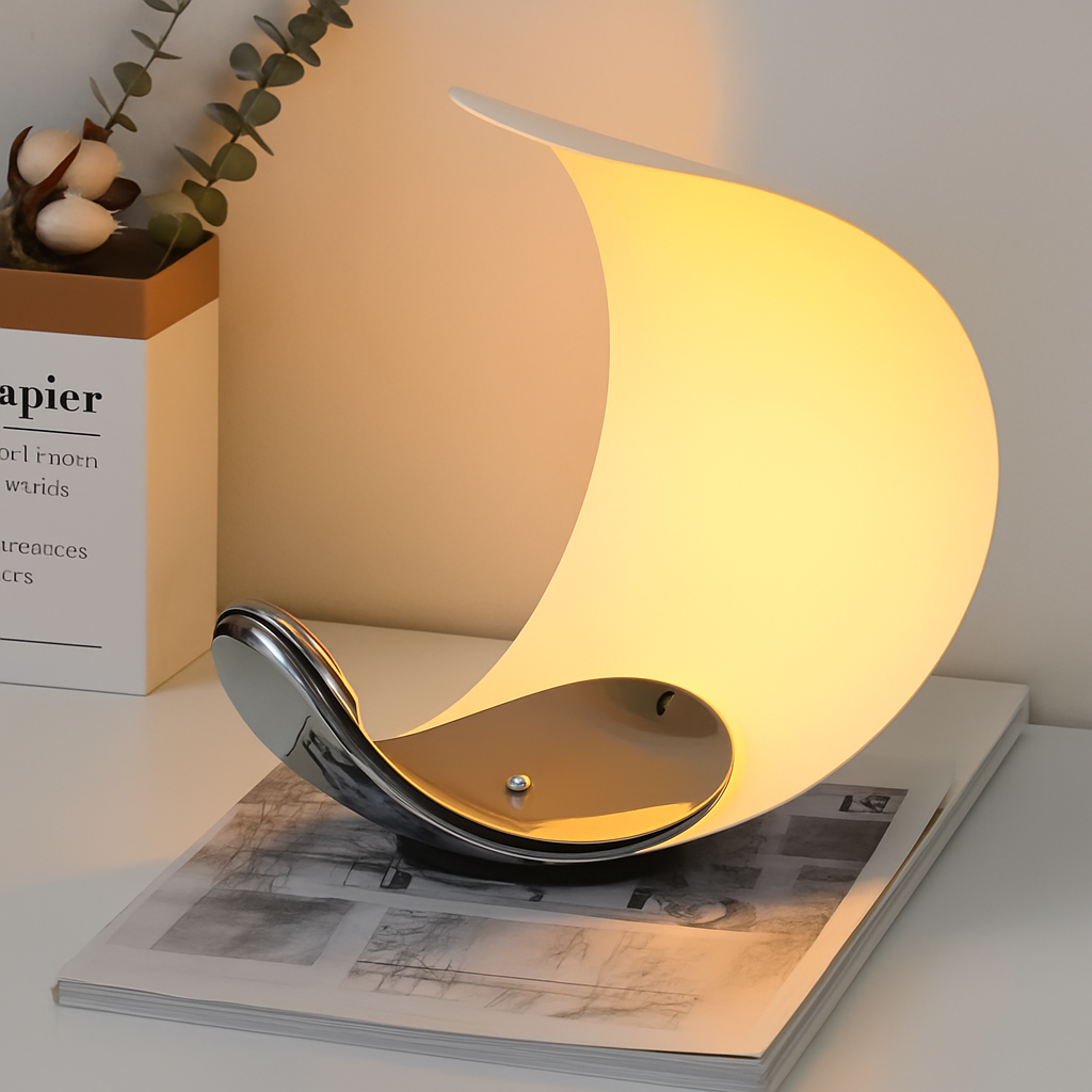 lampe de chevet nordique à boucles luminaire décoratif led - vue 5 sur 7