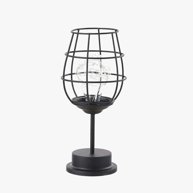 Lampe fer rétro led creux fil cuivre