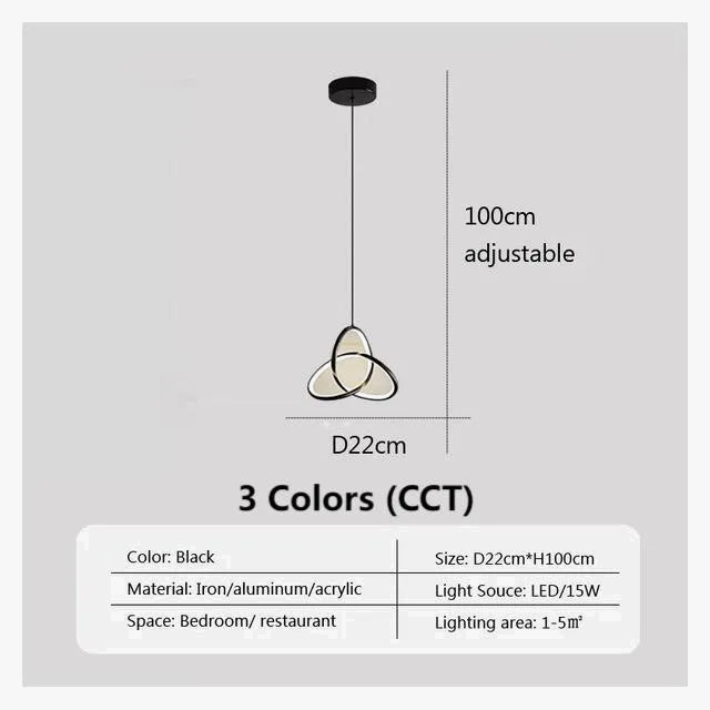 lampe led suspendue moderne décor intérieur idéale chambre