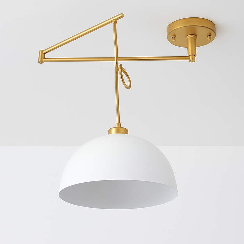 lampe pendante nordique avec conception pliante et culbuteur