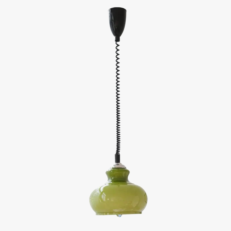 Lampe susp. verre médiéval lustre nord. français bauhaus lumière restaurant café table bar