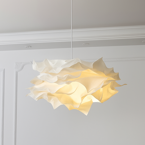 lampe suspendue en papier blanc pour éclairage plafond magasin restaurant