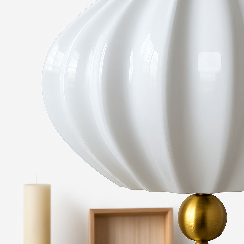 lampe suspendue moderne en verre avec fil réglable en métal - vue 7 sur 8
