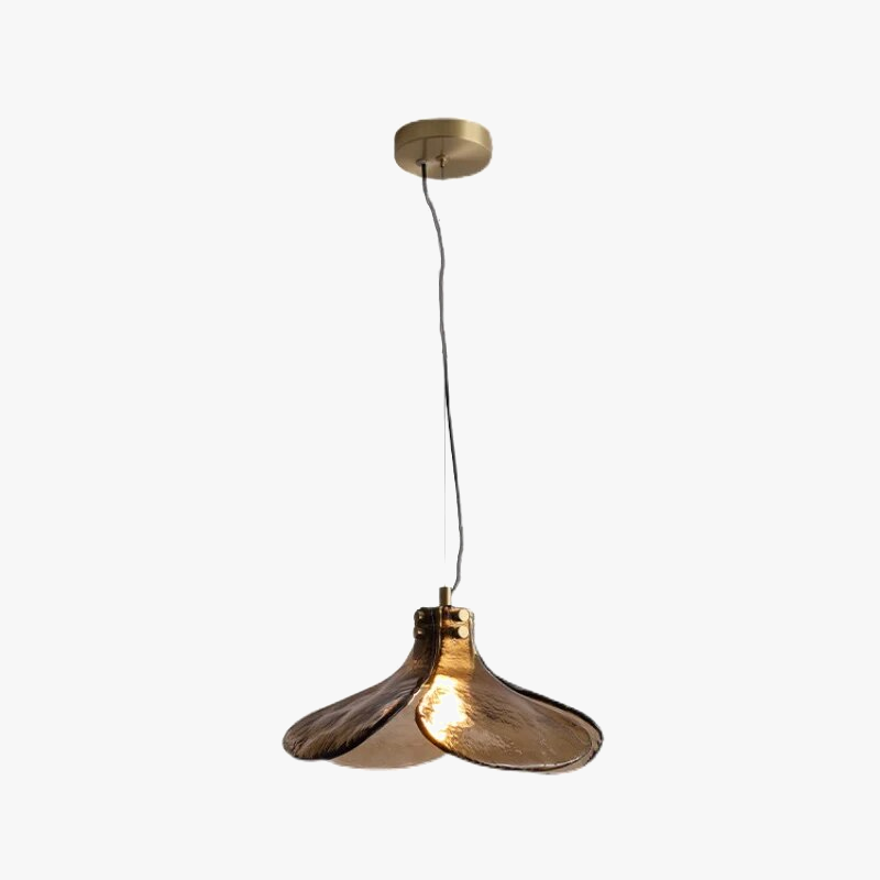 lampe suspension rétro cuivre fauve salle manger bar