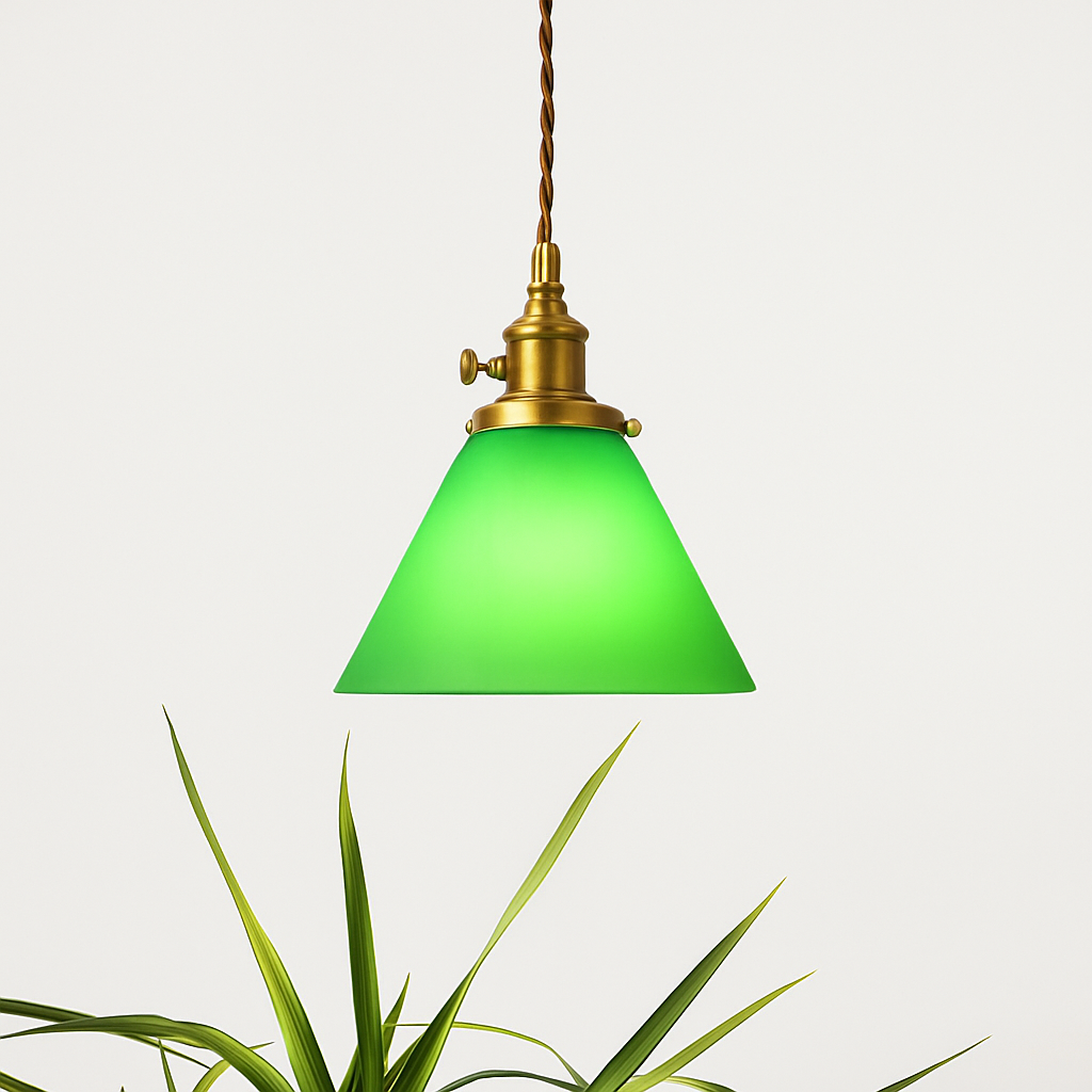 lampe suspension verre led cuivre edison vintage - vue 3 sur 30