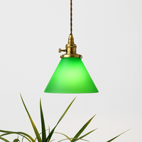 lampe suspension verre led cuivre edison vintage
