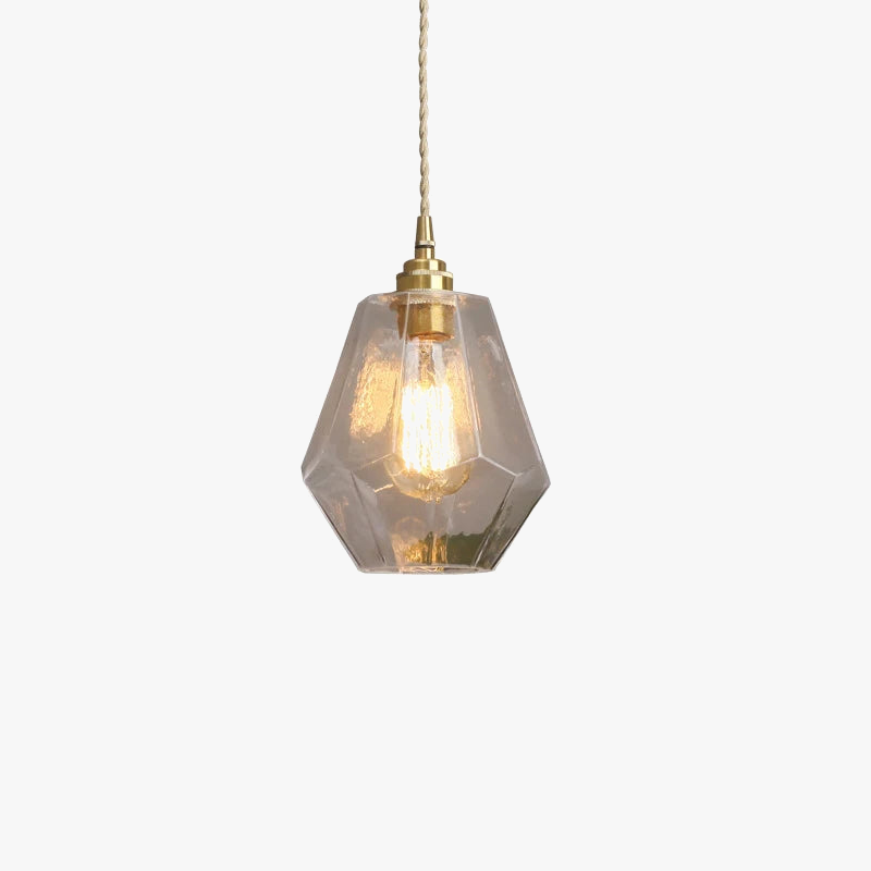 lampes suspendues modernes laiton verre rétro
