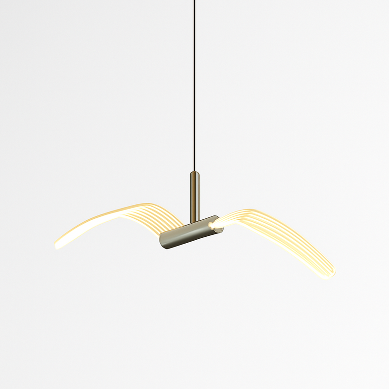Led mouette suspension lumières chambre chevet fond tenture murale lampes pour plafond créatif décor à la maison Suspension Luminaire