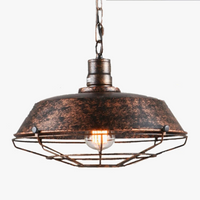 Suspension Loft Style Vintage cage industrielle rétro