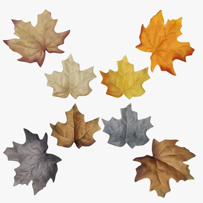 lot de 12 feuilles d'érable artificielles pour décoration automnale