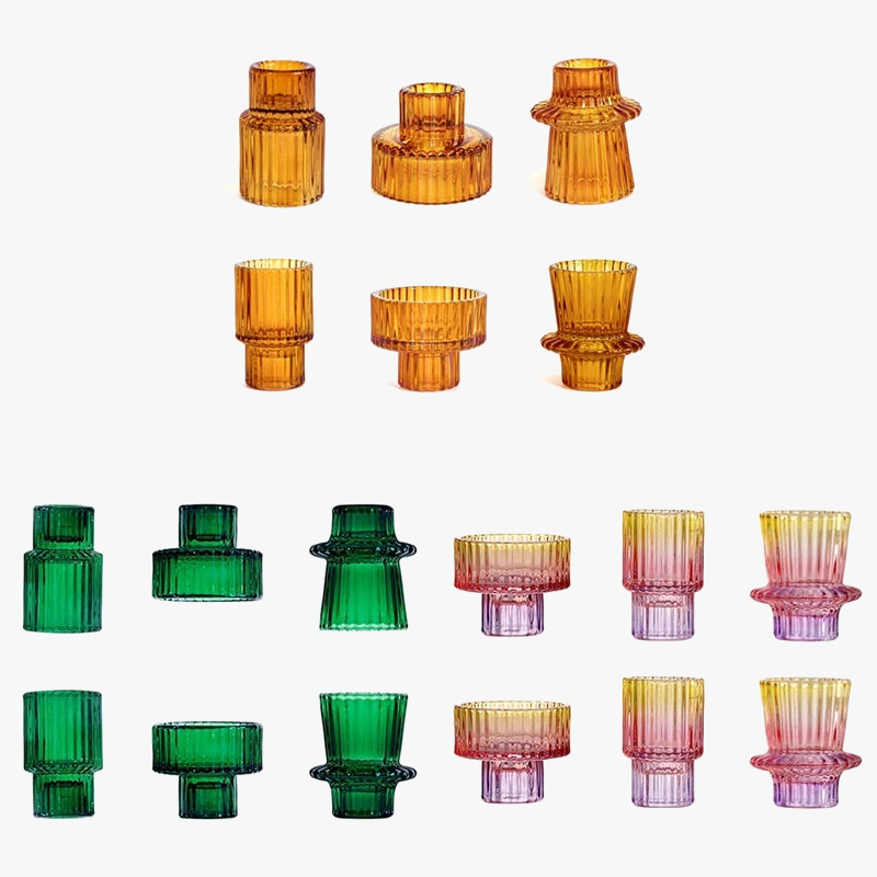 lot de 6 bougeoirs coniques faciles à utiliser pour toutes occasions