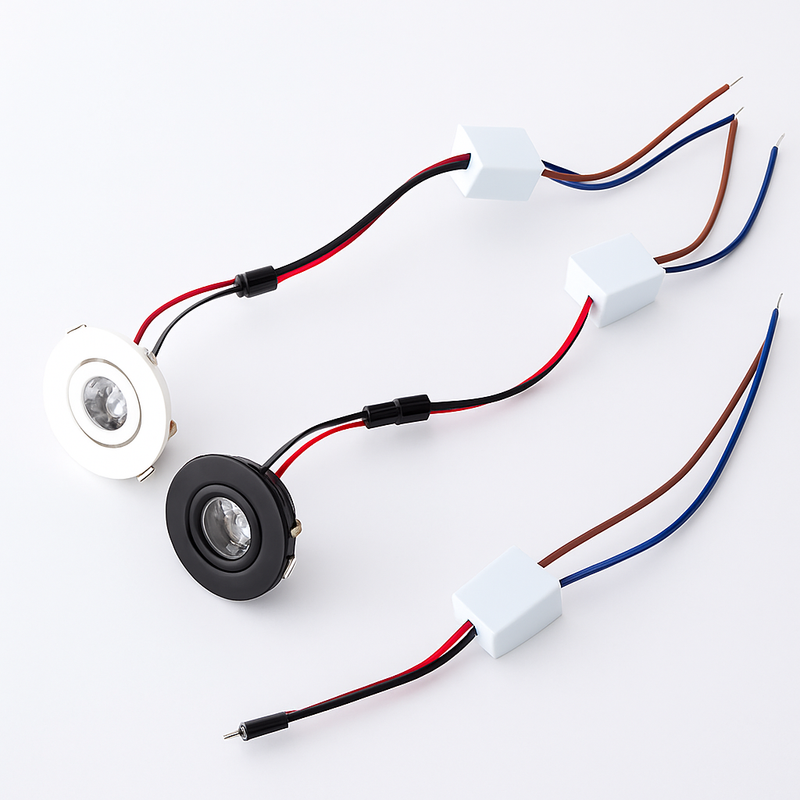 lot de 6 mini spots led dimmables encastrés en aluminium