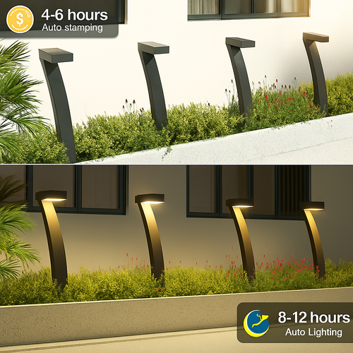 lot de lampes solaires led pour jardin éclairage extérieur décoratif