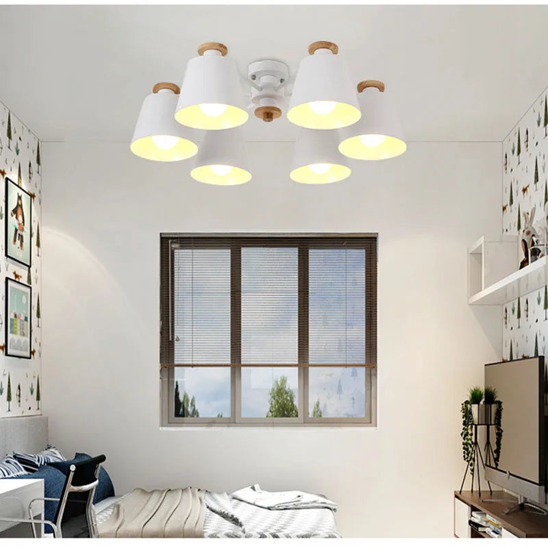 lumiere bois massif moderne e27 salon
