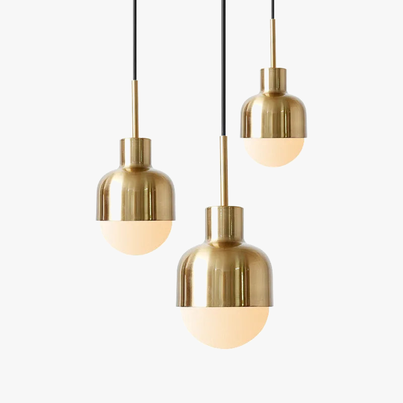 luminaire suspendu led doré