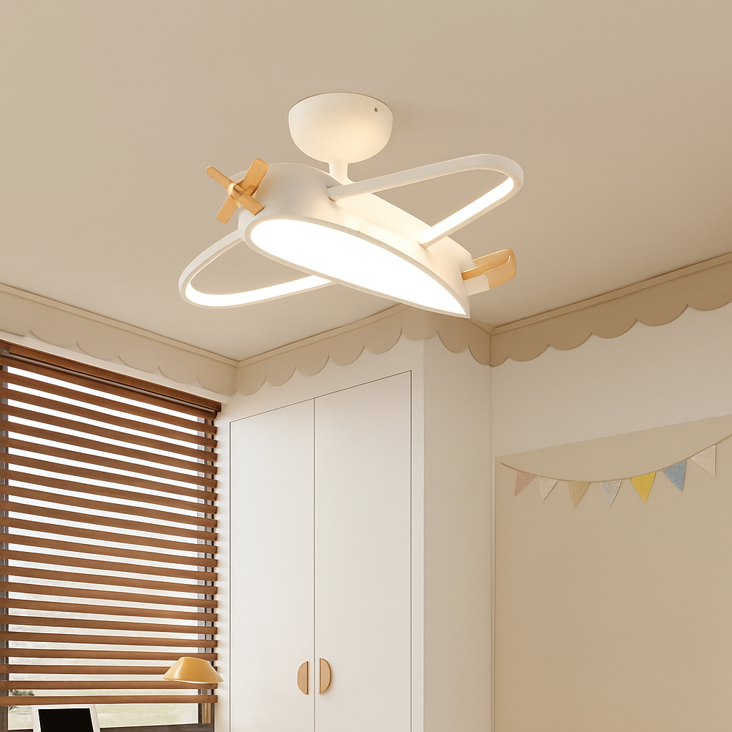 lustre créatif en forme d'avion pour enfant - vue 4 sur 8