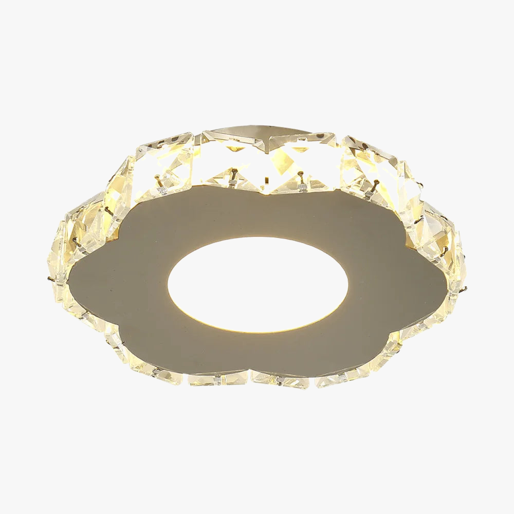 lustre cristal led moderne maison couloir balcon