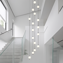 lustre design moderne villa nordique double escalier suspension
