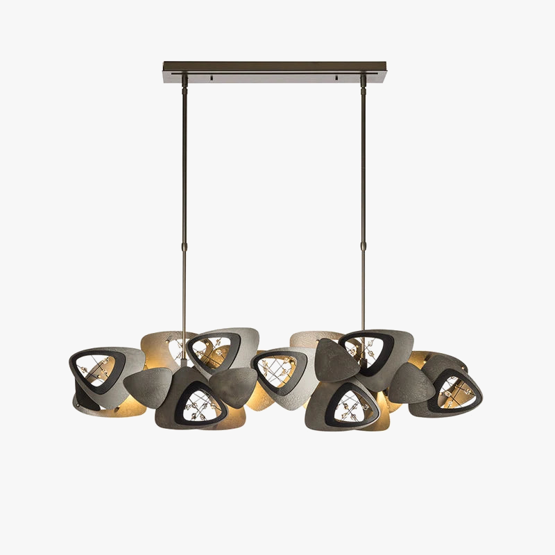 lustre designer en cristal tendance pour éclairage intérieur