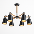 Lustre en bois et métal rustique Personality