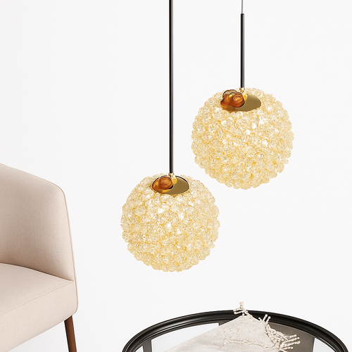 lustre en cristal led léger pour une ambiance romantique et élégante