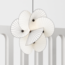 lustre 	 en tissu design éclairage maison fil réglable