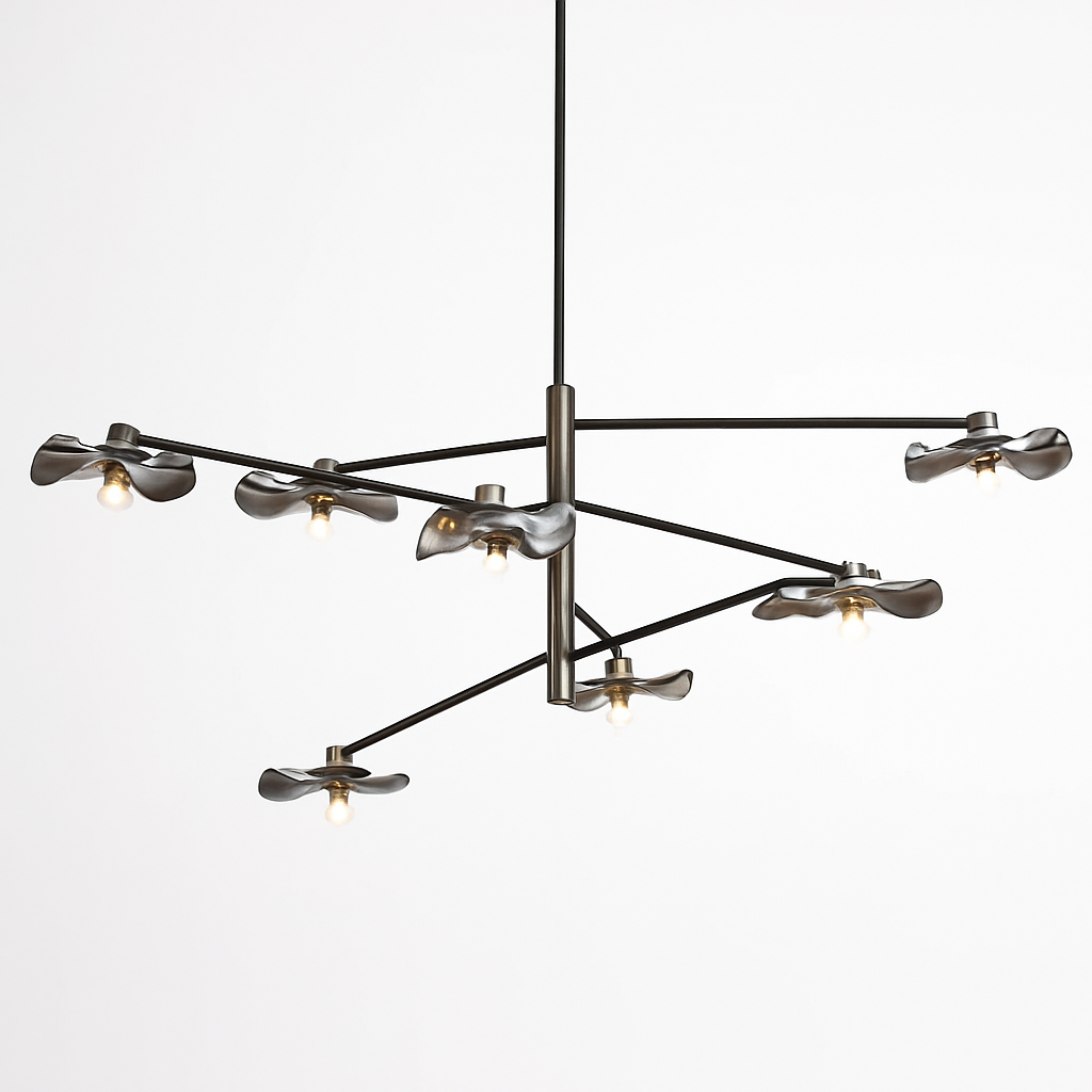 lustre en verre suspension métal hauteur réglable éclairage - vue 5 sur 18
