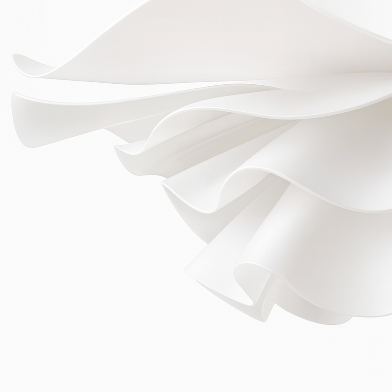 Lustre à fleurs blanches design nordique suspension pour chambre salon Bar lampe à manger chambre d'enfants suspension danoise