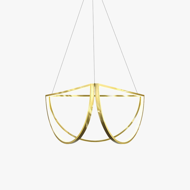 lustre géométrique à led intensité variable tendance moderne