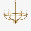 lustre industriel rétro en fer à 6 têtes pour décoration intérieure