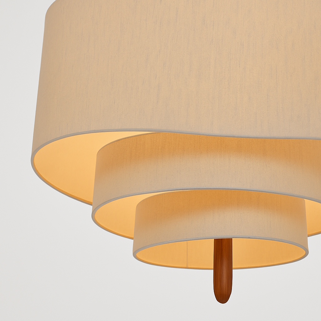 lustre japonais suspendu style rétro pour salon et restaurant - vue 6 sur 9