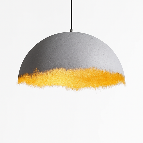 lustre led créatif demi-mois designer italien éclairage intérieur