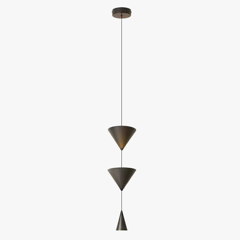 Lustre LED créatif en métal blanc et noir