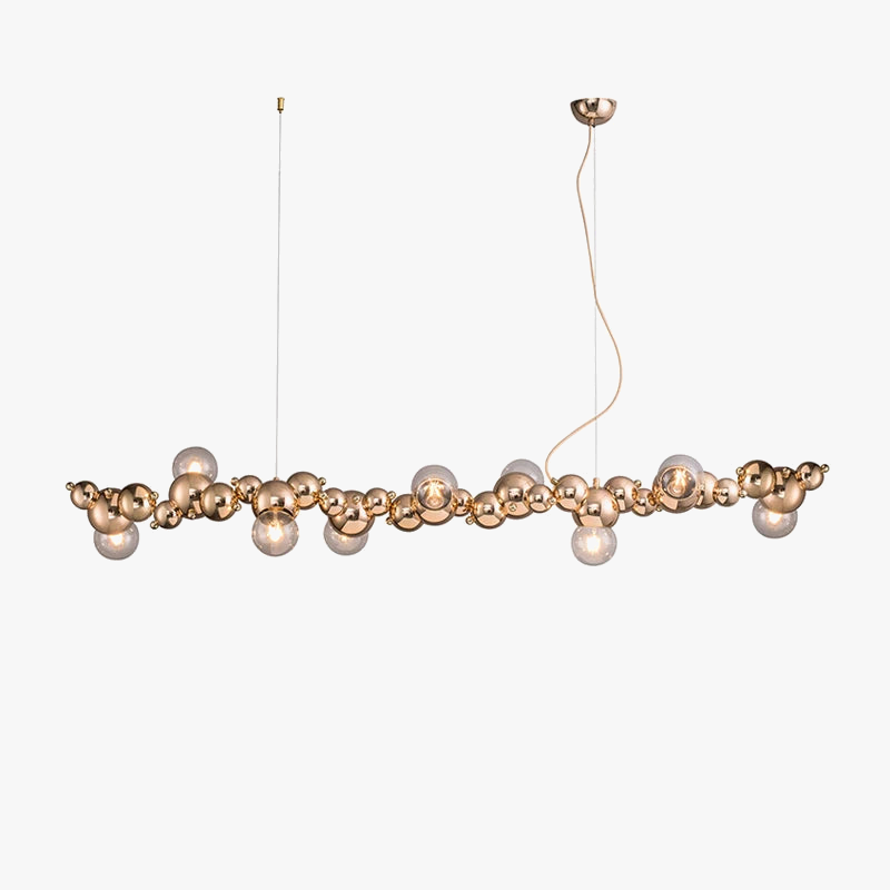 lustre led design moléculaire éclairage tendance 2024 suspension