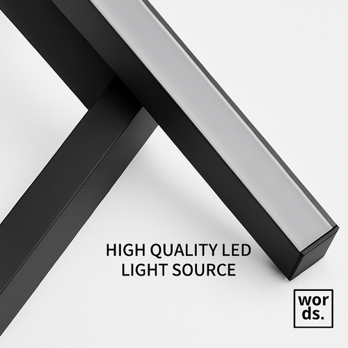 Lustre led dimmable noir minimaliste moderne