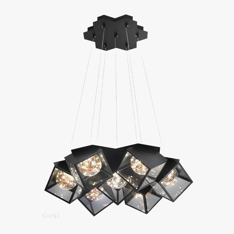 Lustre LED Dimmable Salon Moderne