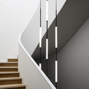 lustre led ligne longue moderne suspension villa luxe éclairage