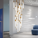 lustre led moderne de luxe pour décoration duplex grenier restaurant