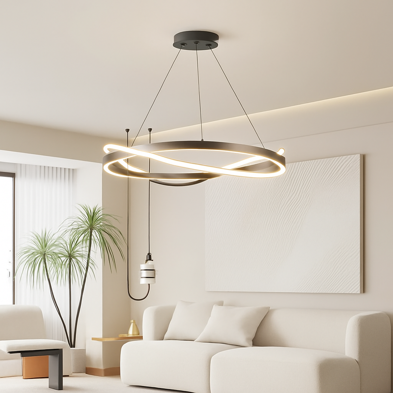 lustre led moderne pour éclairage intérieur suspension plafonnier