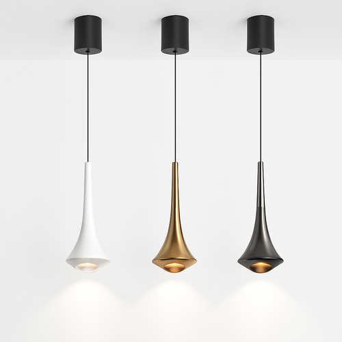 lustre led nordique anti-éblouissant en aluminium à intensité variable