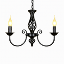 lustre moderne en fer forgé pour décoration intérieure élégante