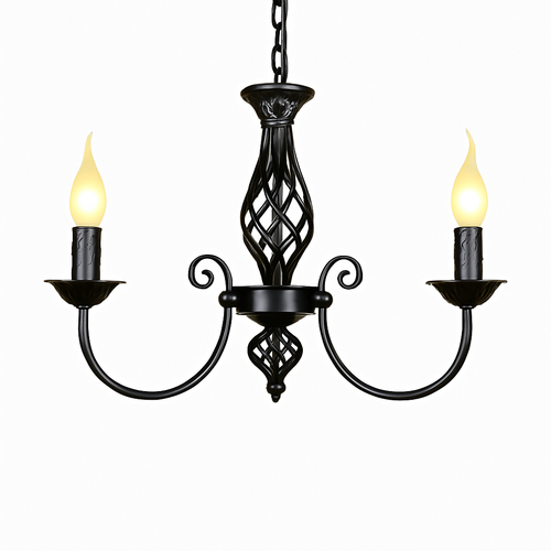 lustre moderne en fer forgé pour décoration intérieure élégante