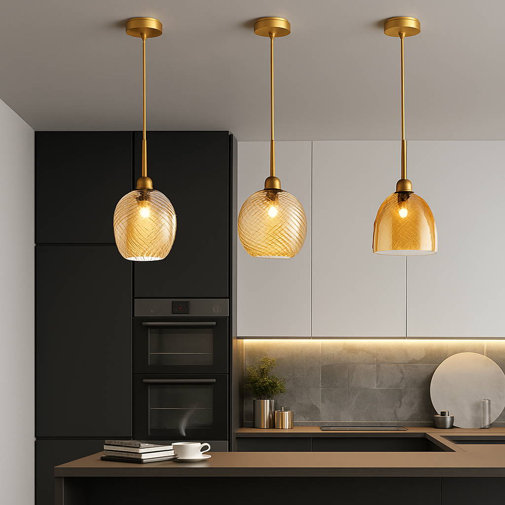 lustre moderne en verre décoratif pour intérieur élégant - vue 4 sur 14