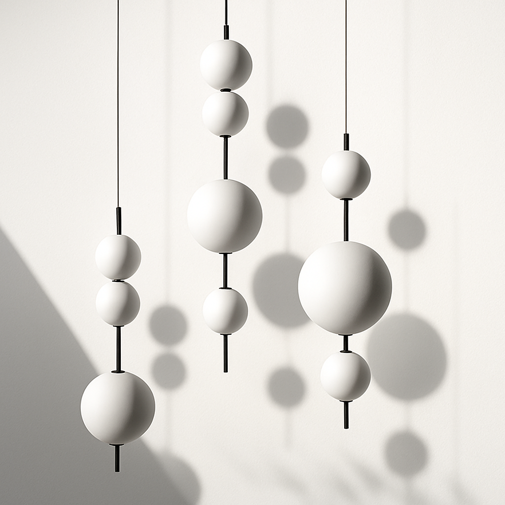 lustre moderne minimaliste pour décoration intérieure élégante