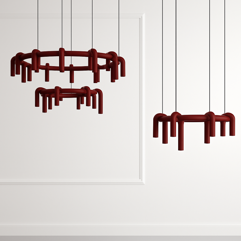 Lustre moderne nordique salon restaurant - vue 6 sur 8